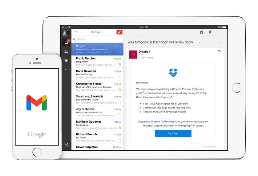 gmail per ipad