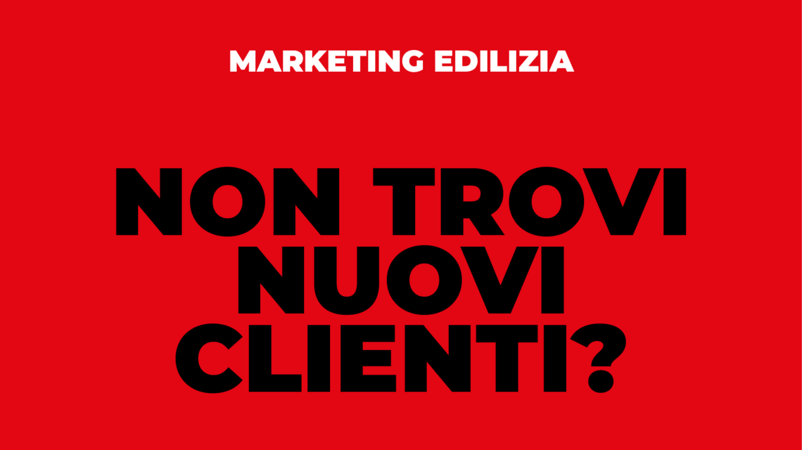 non trovi nuovi clienti non trovi nuovi clienti
