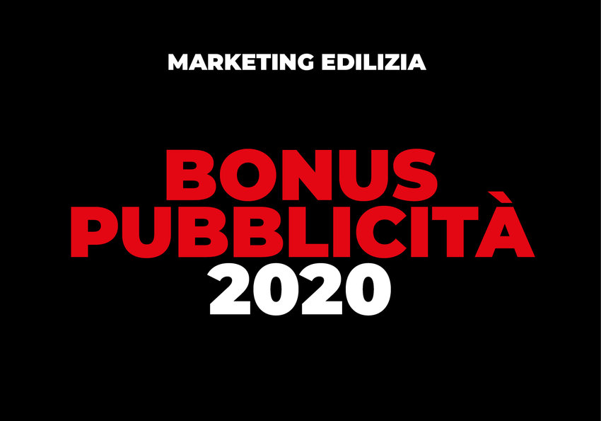 Bonus pubblicità 2020