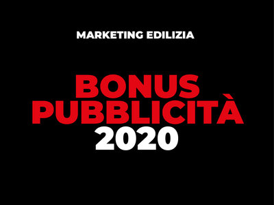 Bonus pubblicità 2020